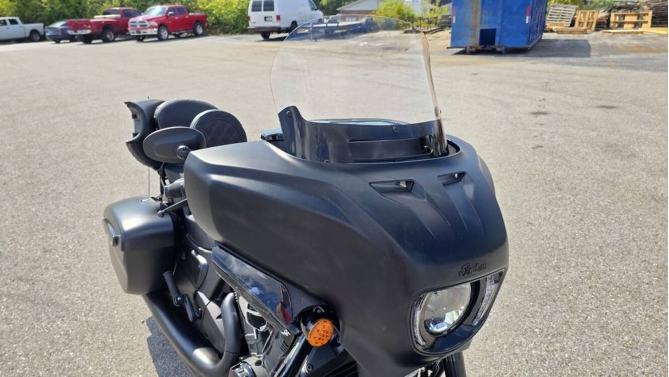 A photo of this 2026 Indian Motorcycle® Chieftain® PowerPlus Dark Horse® 112 Black Smoke