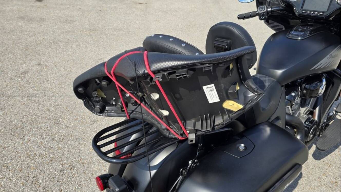 A photo of this 2026 Indian Motorcycle® Chieftain® PowerPlus Dark Horse® 112 Black Smoke