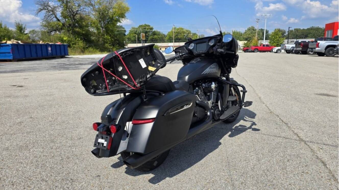 A photo of this 2026 Indian Motorcycle® Chieftain® PowerPlus Dark Horse® 112 Black Smoke