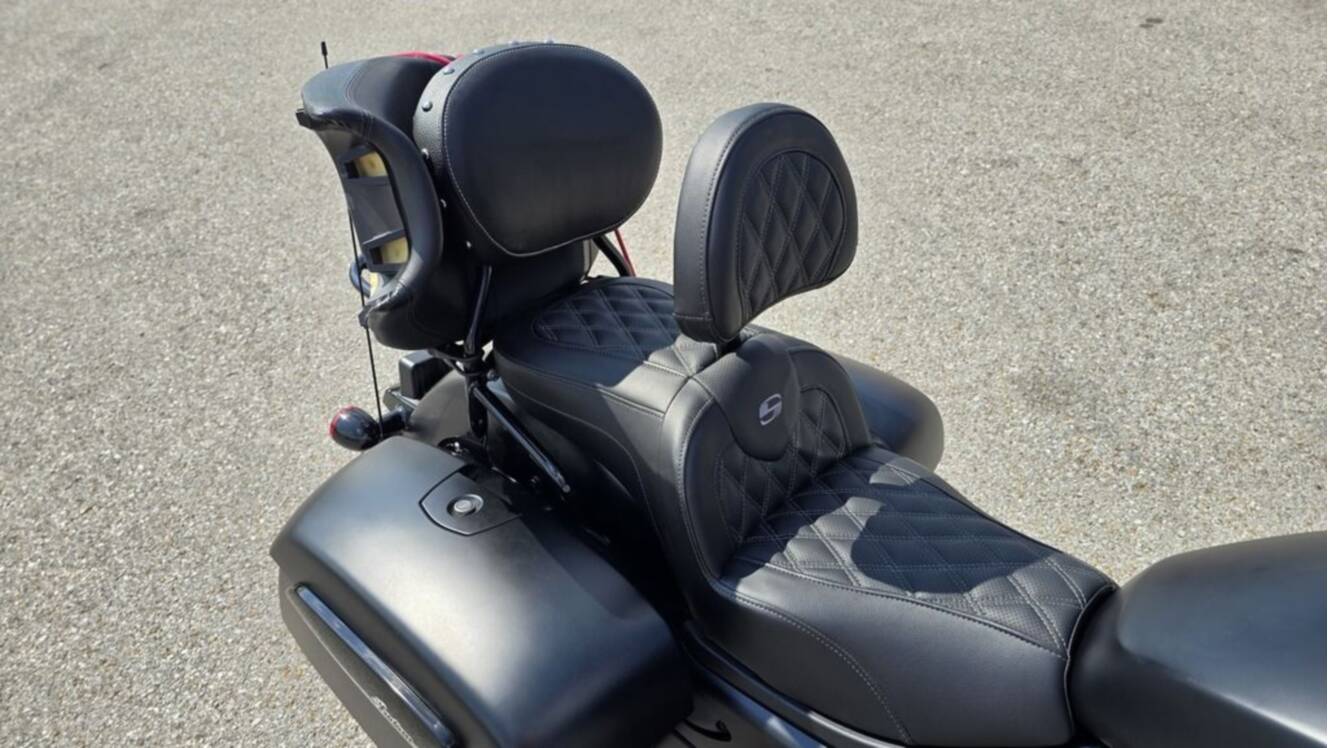 A photo of this 2026 Indian Motorcycle® Chieftain® PowerPlus Dark Horse® 112 Black Smoke
