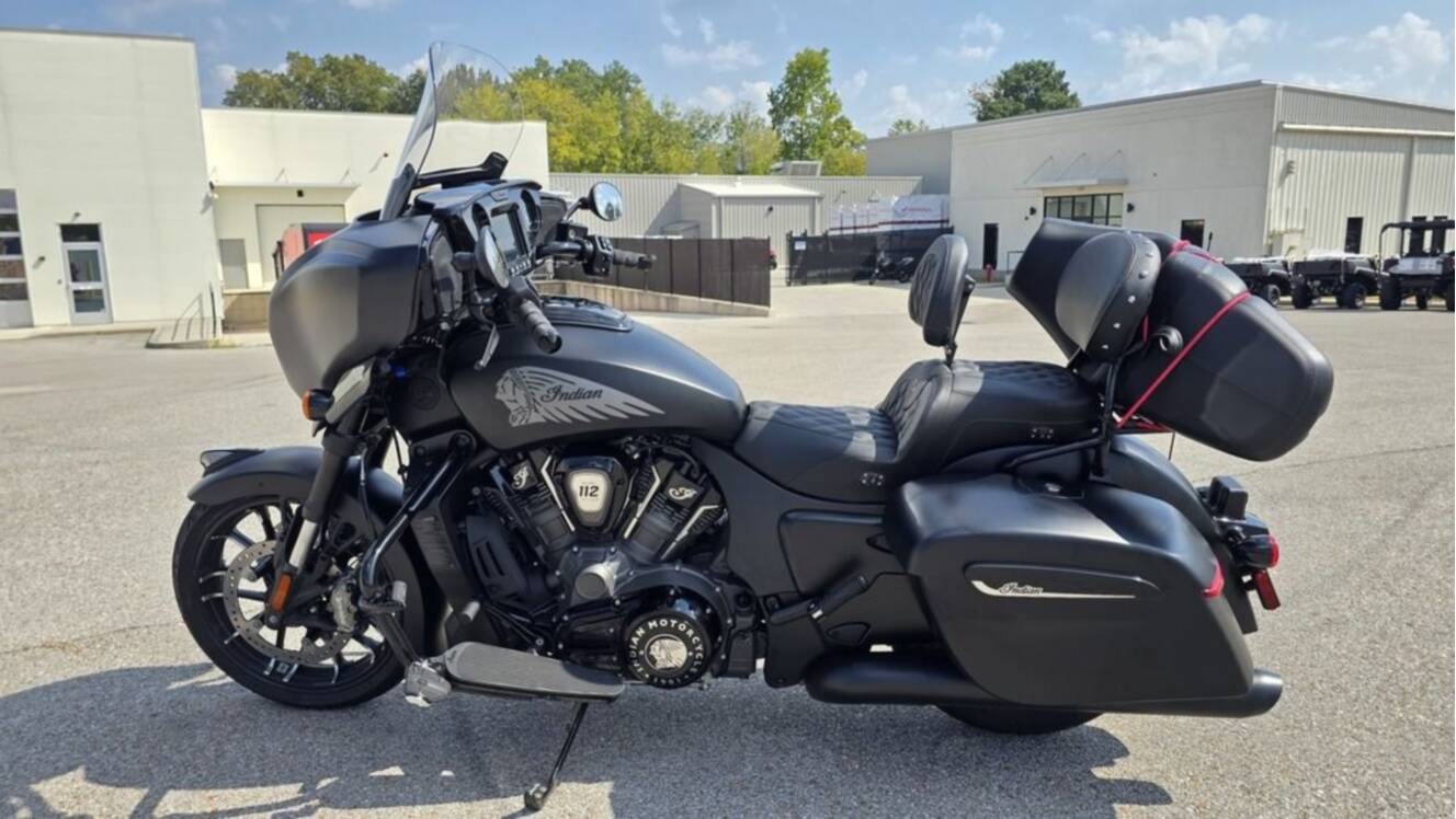 A photo of this 2026 Indian Motorcycle® Chieftain® PowerPlus Dark Horse® 112 Black Smoke
