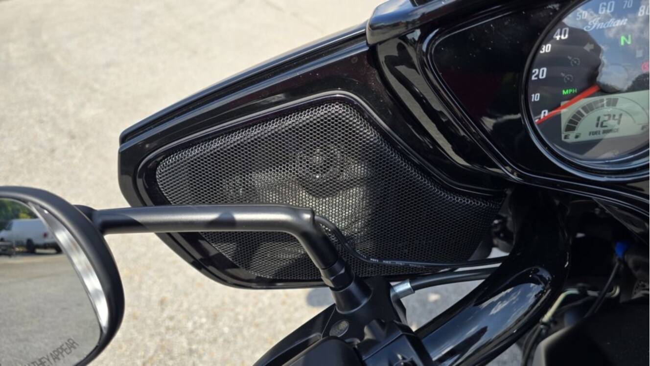 A photo of this 2026 Indian Motorcycle® Chieftain® PowerPlus Dark Horse® 112 Black Smoke