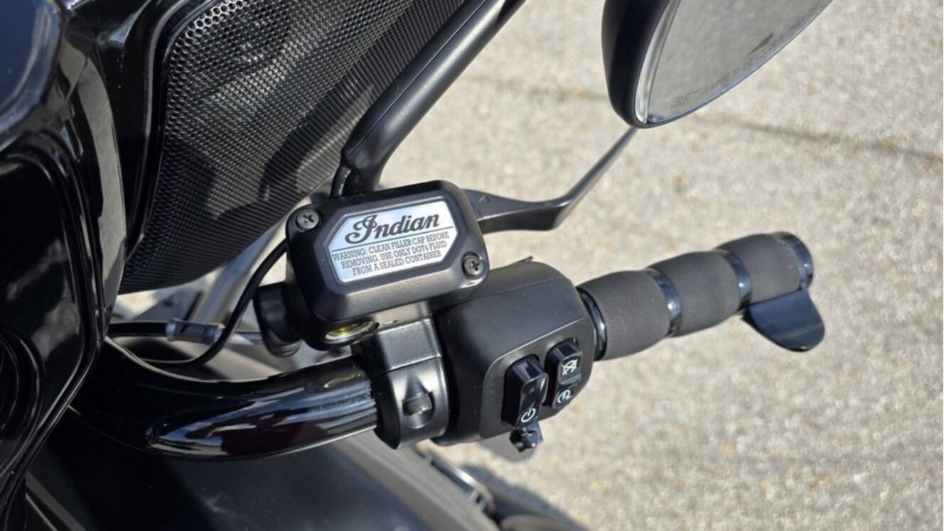 A photo of this 2026 Indian Motorcycle® Chieftain® PowerPlus Dark Horse® 112 Black Smoke