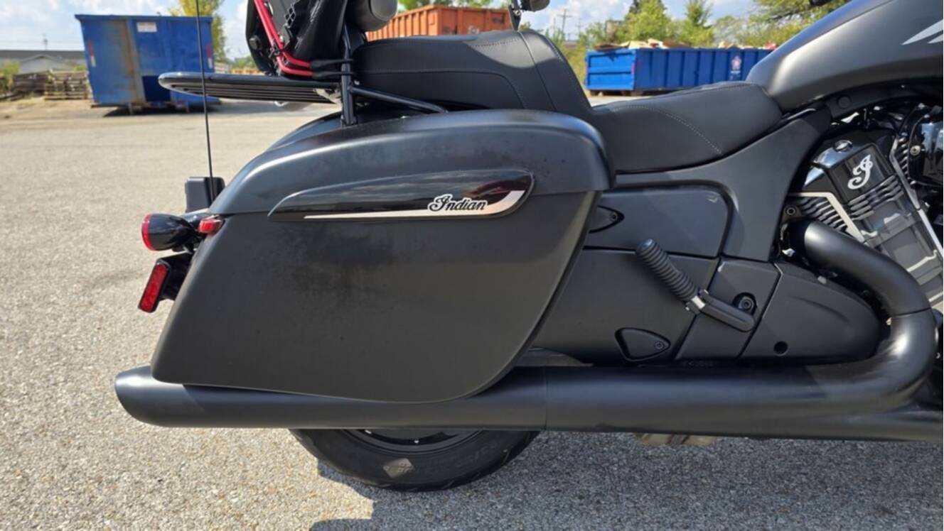 A photo of this 2026 Indian Motorcycle® Chieftain® PowerPlus Dark Horse® 112 Black Smoke