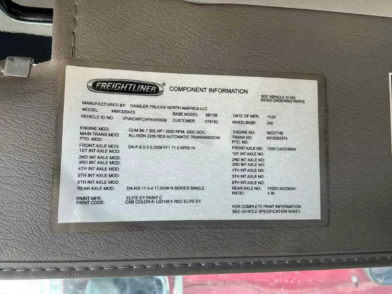 2023 FREIGHTLINER BUSINESS CLASS M2 106