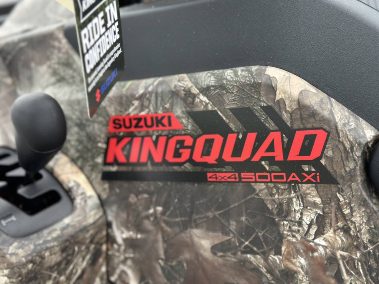 A photo of this 2025 Suzuki KingQuad 500 AXi Power Steering SE Camo