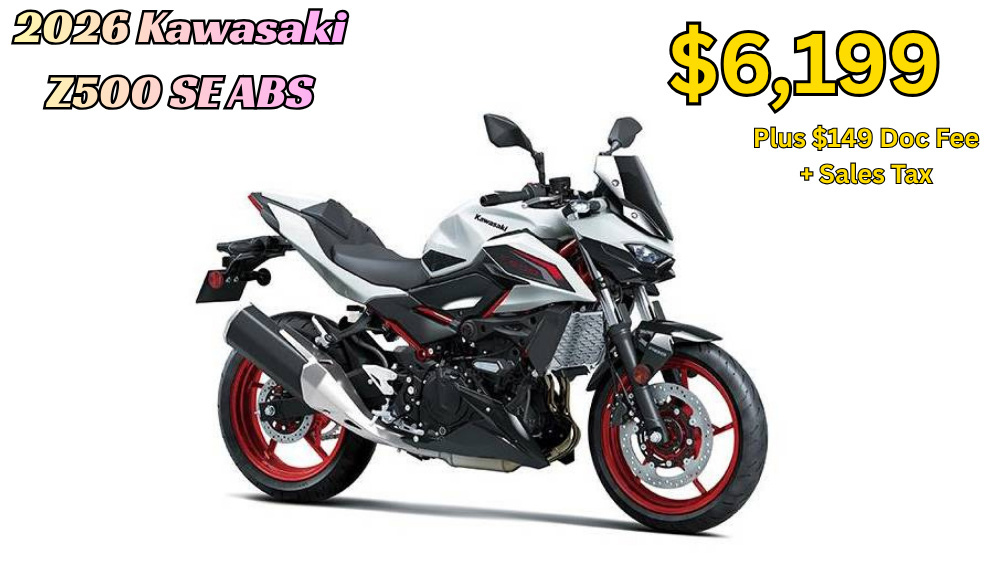 2026 Kawasaki Z500 SE ABS SE ABS in Whiteland, IN