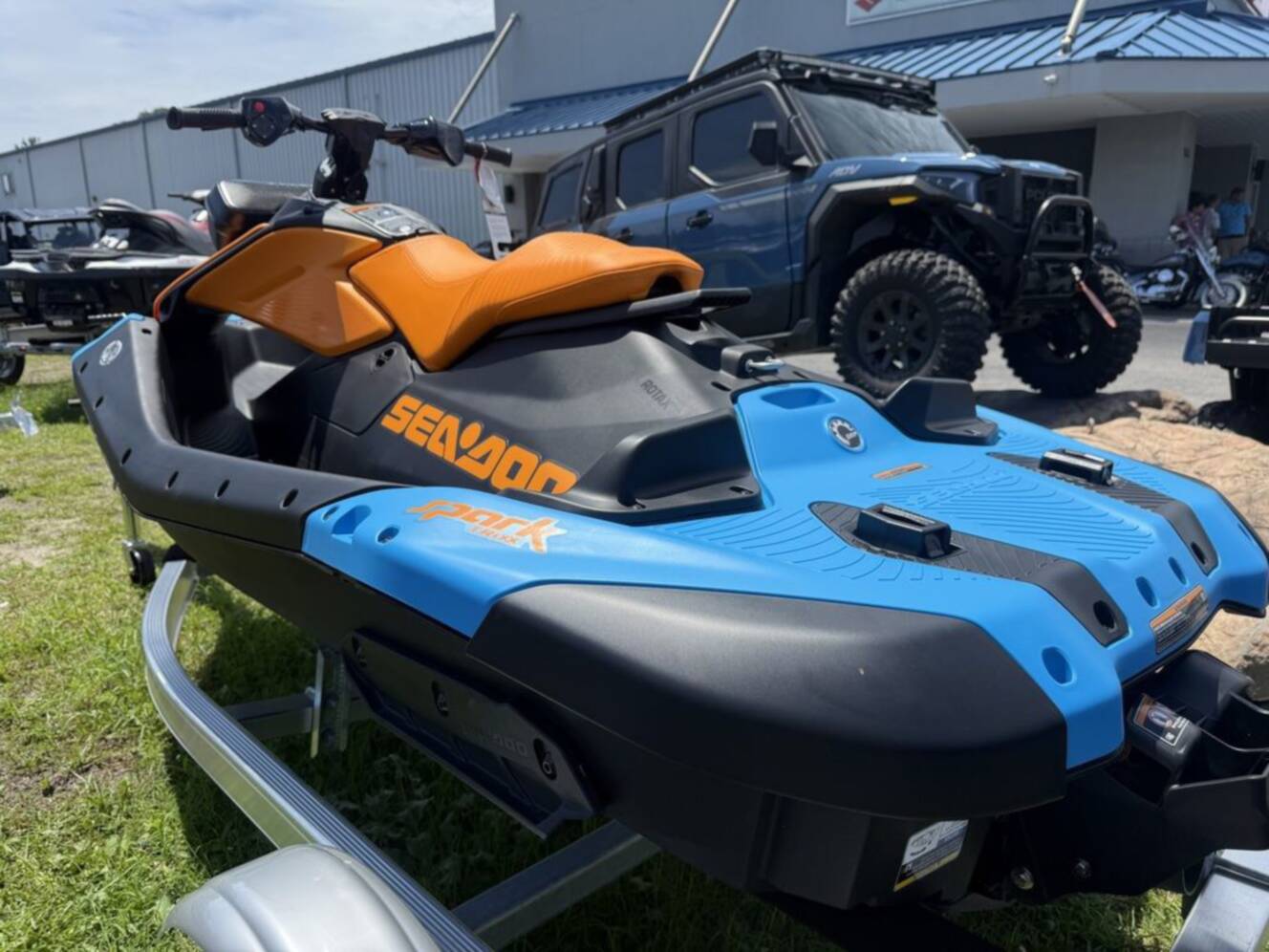 A photo of this 2026 Sea-Doo Spark Trixx for 3 Rotax 900 ACE - 90 iBR and Au
