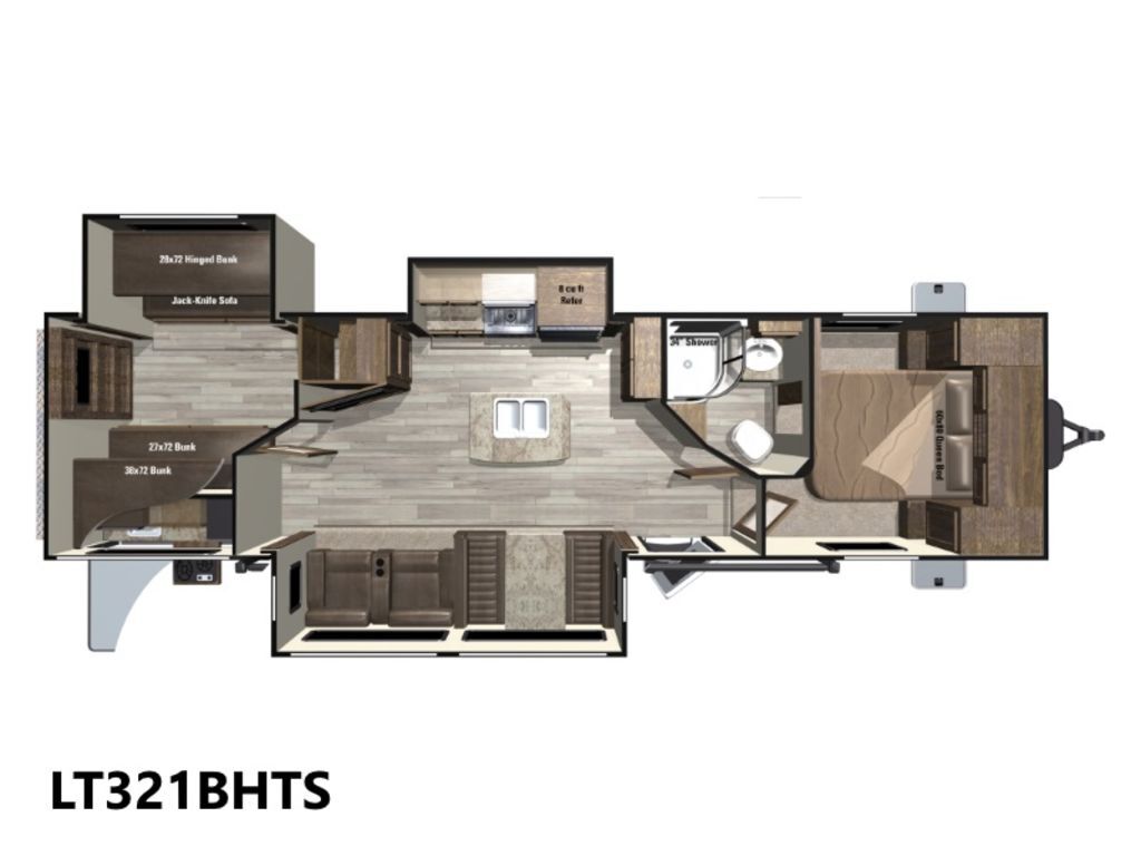 2017 Highland Ridge Rv Light The Travel Trailers LT321BHTS in newport NC