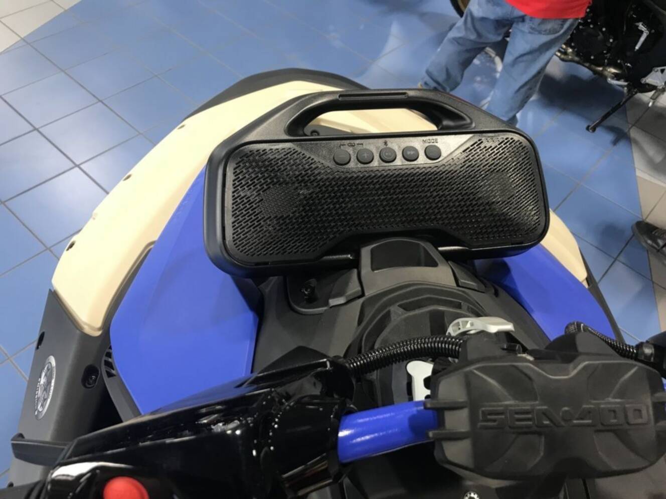 A photo of this 2025 Sea-Doo Spark Trixx for 1 Rotax® 900 ACE - 90 iBR and Au