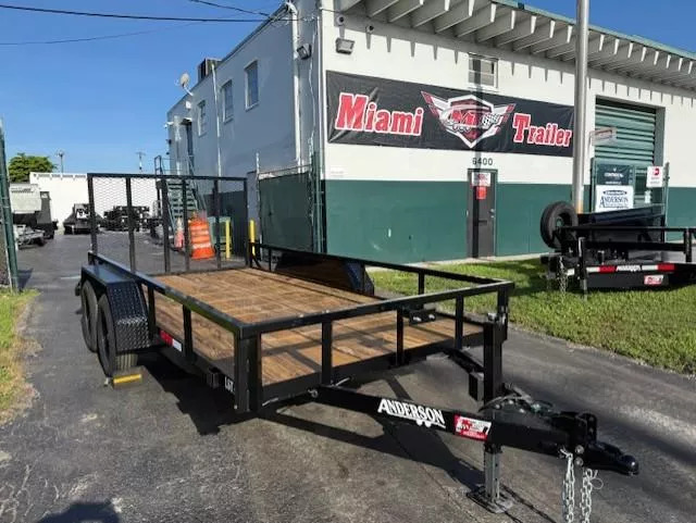 2025 ANDERSON 6X14 DOUBLE AXLE OPEN UTILITY Landscape Trailer in Miami, FL