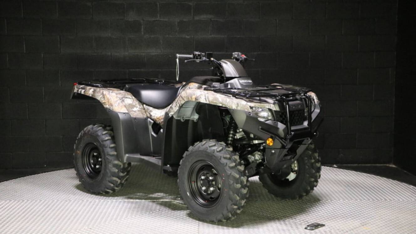 A photo of this 2026 Honda® FourTrax Rancher 4x4 Automatic DCT IRS EPS TrueTimber®