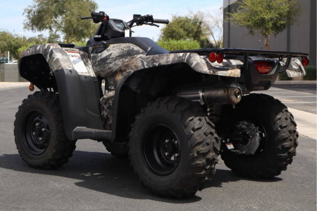 A photo of this 2026 Honda FourTrax Rancher 4X4 Truetimber Atera Camo