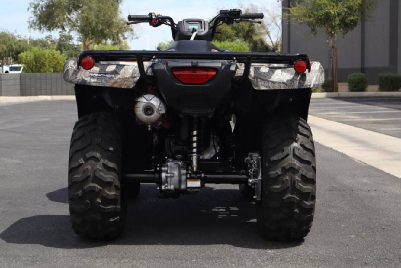 A photo of this 2026 Honda FourTrax Rancher 4X4 Truetimber Atera Camo