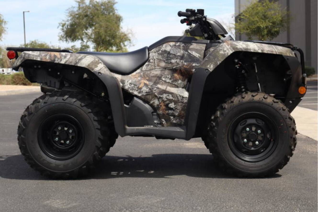 A photo of this 2026 Honda FourTrax Rancher 4X4 Truetimber Atera Camo