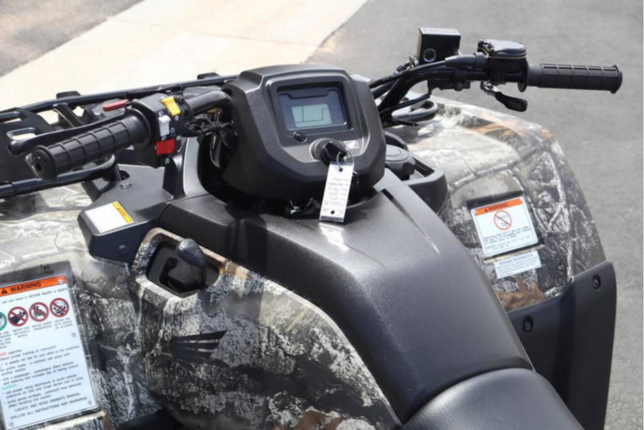 A photo of this 2026 Honda FourTrax Rancher 4X4 Truetimber Atera Camo