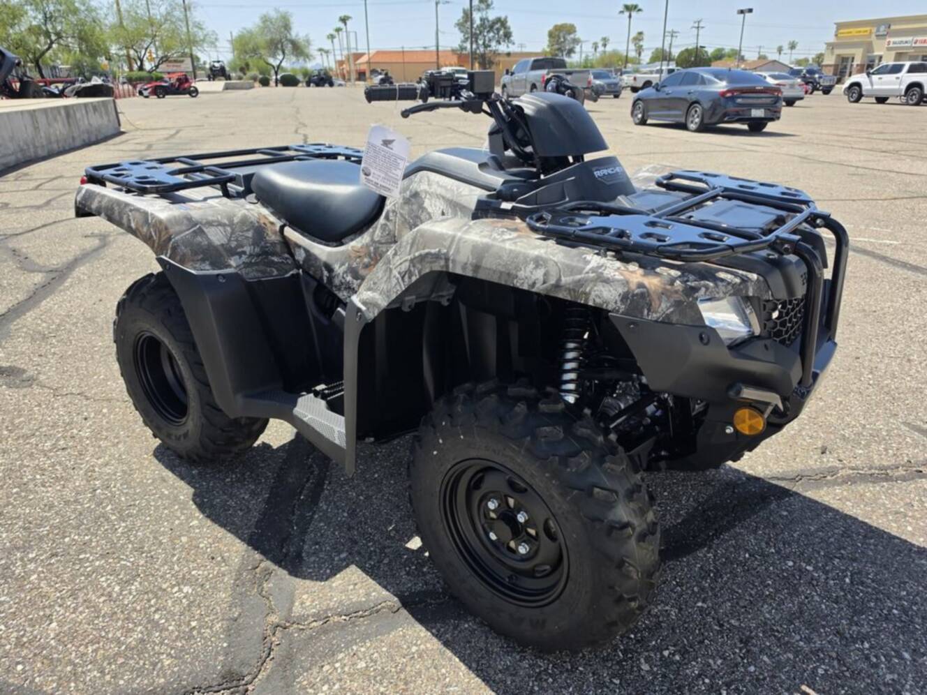 A photo of this 2026 Honda FourTrax Rancher 4X4 Truetimber Atera Camo