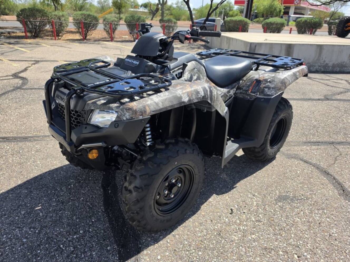 A photo of this 2026 Honda FourTrax Rancher 4X4 Truetimber Atera Camo