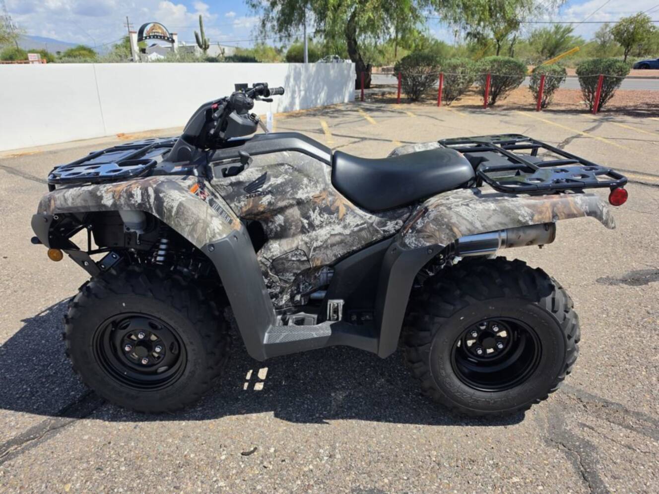 A photo of this 2026 Honda FourTrax Rancher 4X4 Truetimber Atera Camo