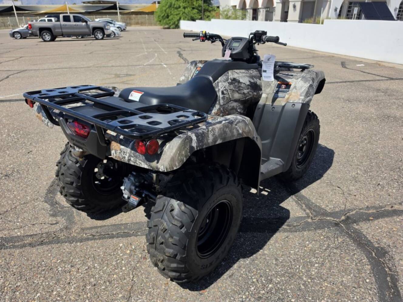 A photo of this 2026 Honda FourTrax Rancher 4X4 Truetimber Atera Camo