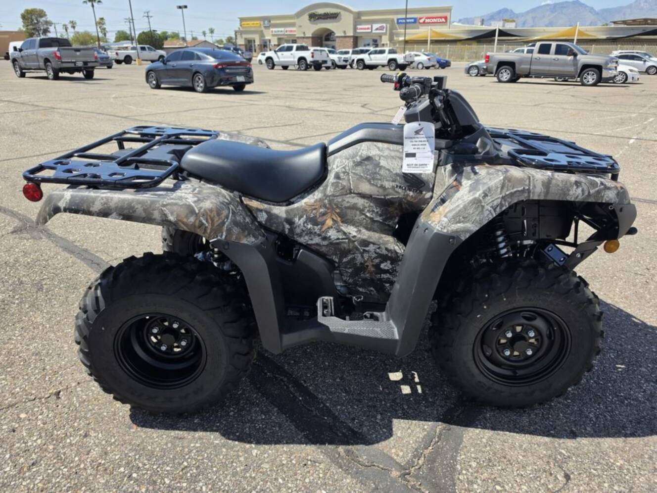 A photo of this 2026 Honda FourTrax Rancher 4X4 Truetimber Atera Camo