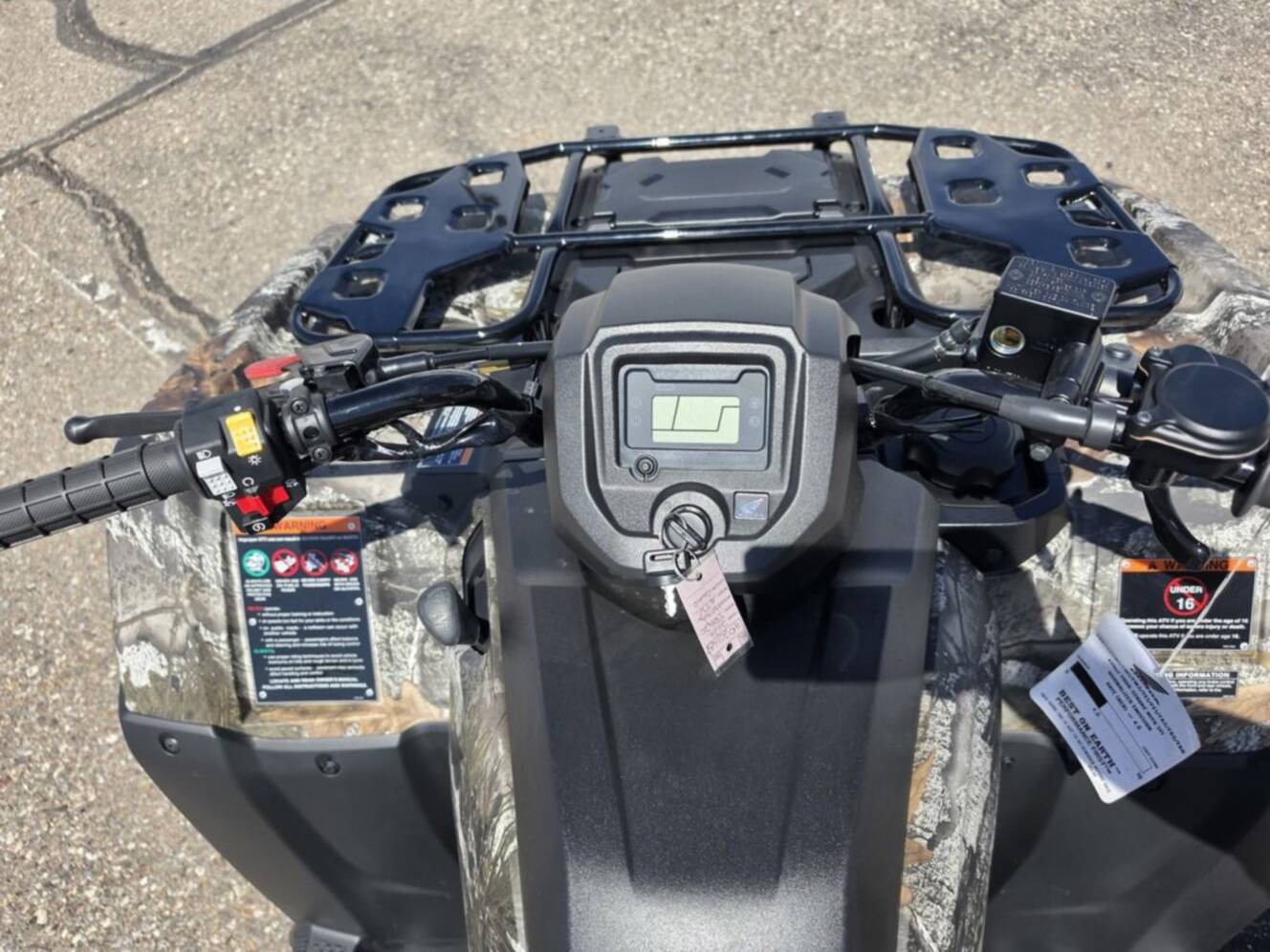 A photo of this 2026 Honda FourTrax Rancher 4X4 Truetimber Atera Camo