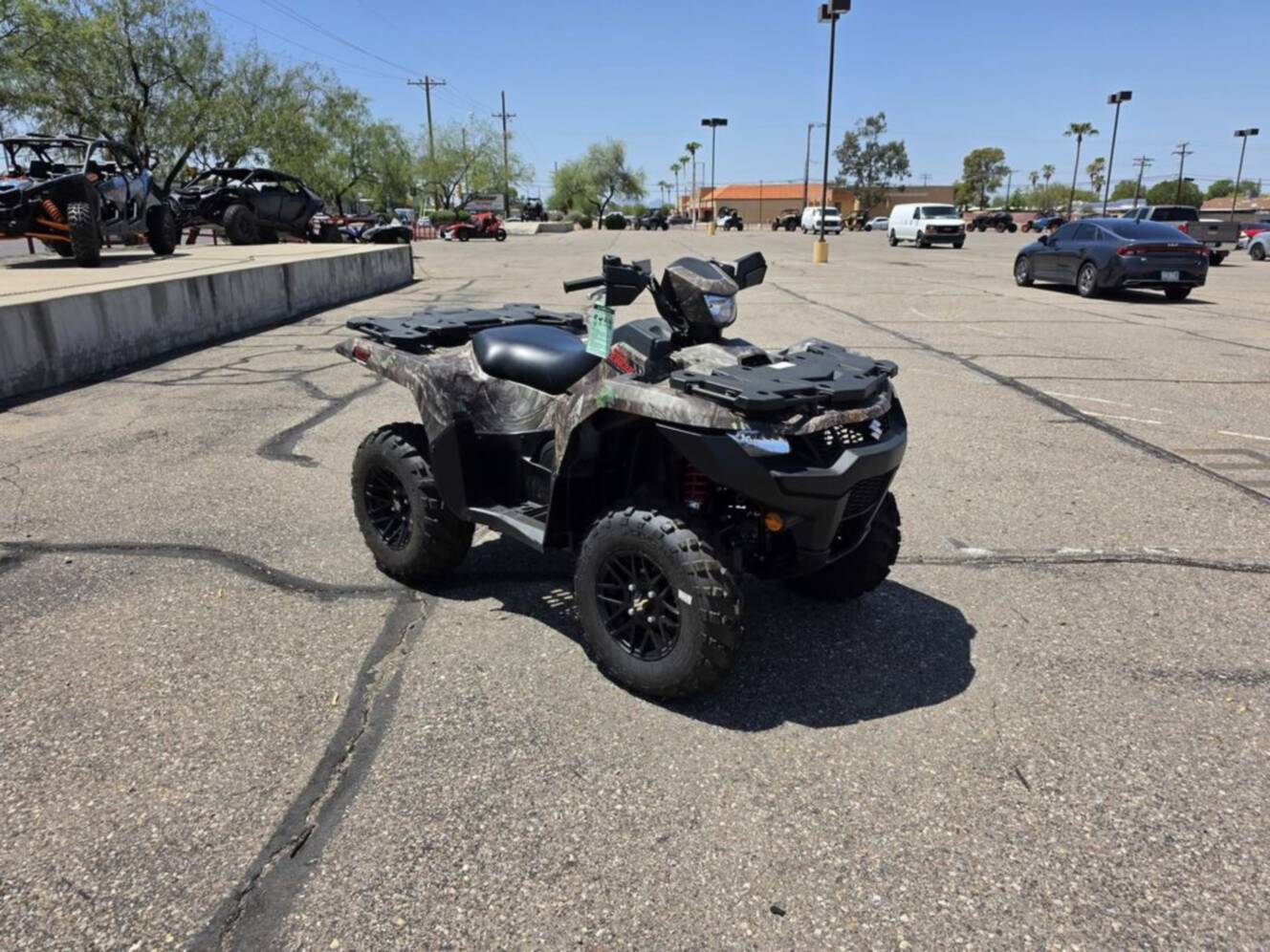 A photo of this 2025 Suzuki KingQuad 500 AXi Power Steering SE Camo