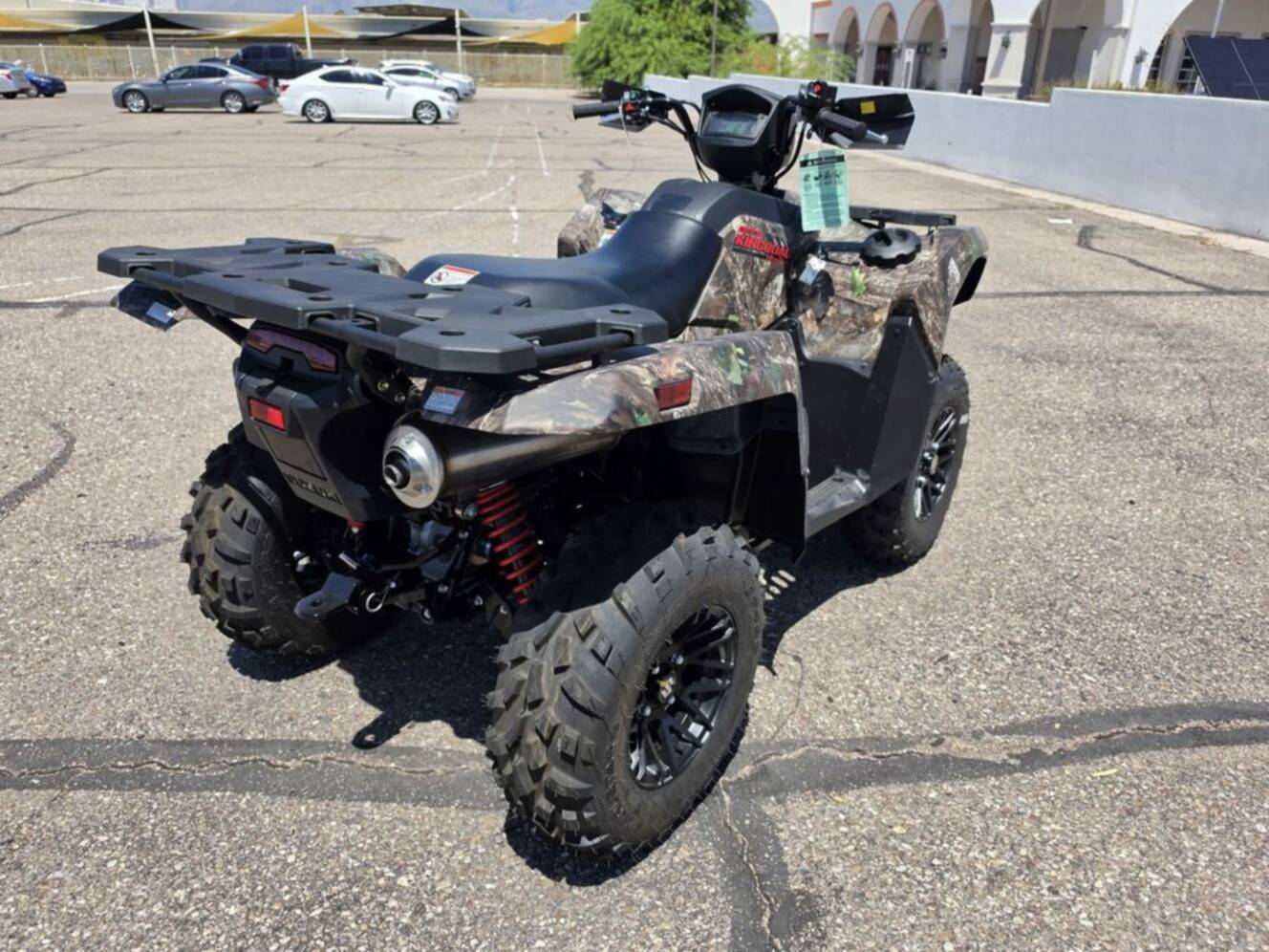 A photo of this 2025 Suzuki KingQuad 500 AXi Power Steering SE Camo