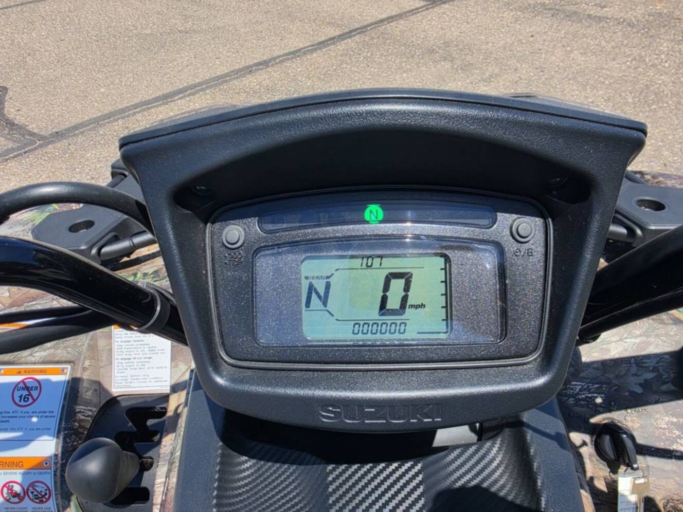 A photo of this 2025 Suzuki KingQuad 500 AXi Power Steering SE Camo