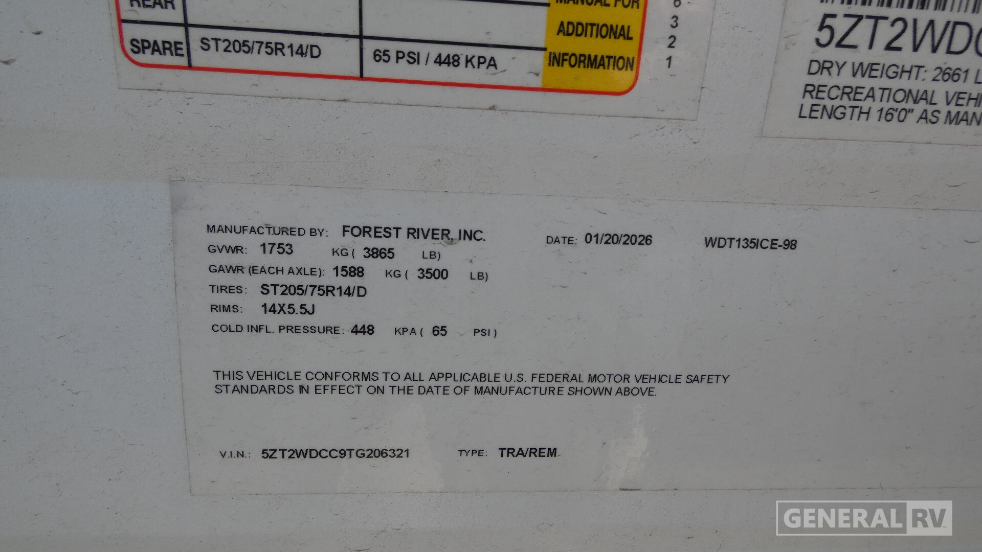 New 2026 Forest River Wildwood-Fsx 135ICE For Sale in South Weber