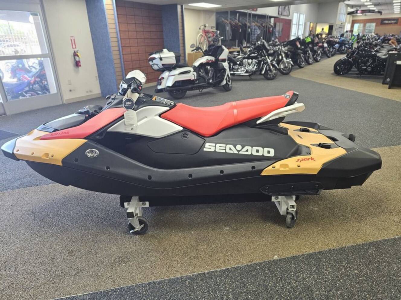 A photo of this 2026 Sea-Doo Spark For 3 Rotax 900 ACE - 90 CONV With IBR
