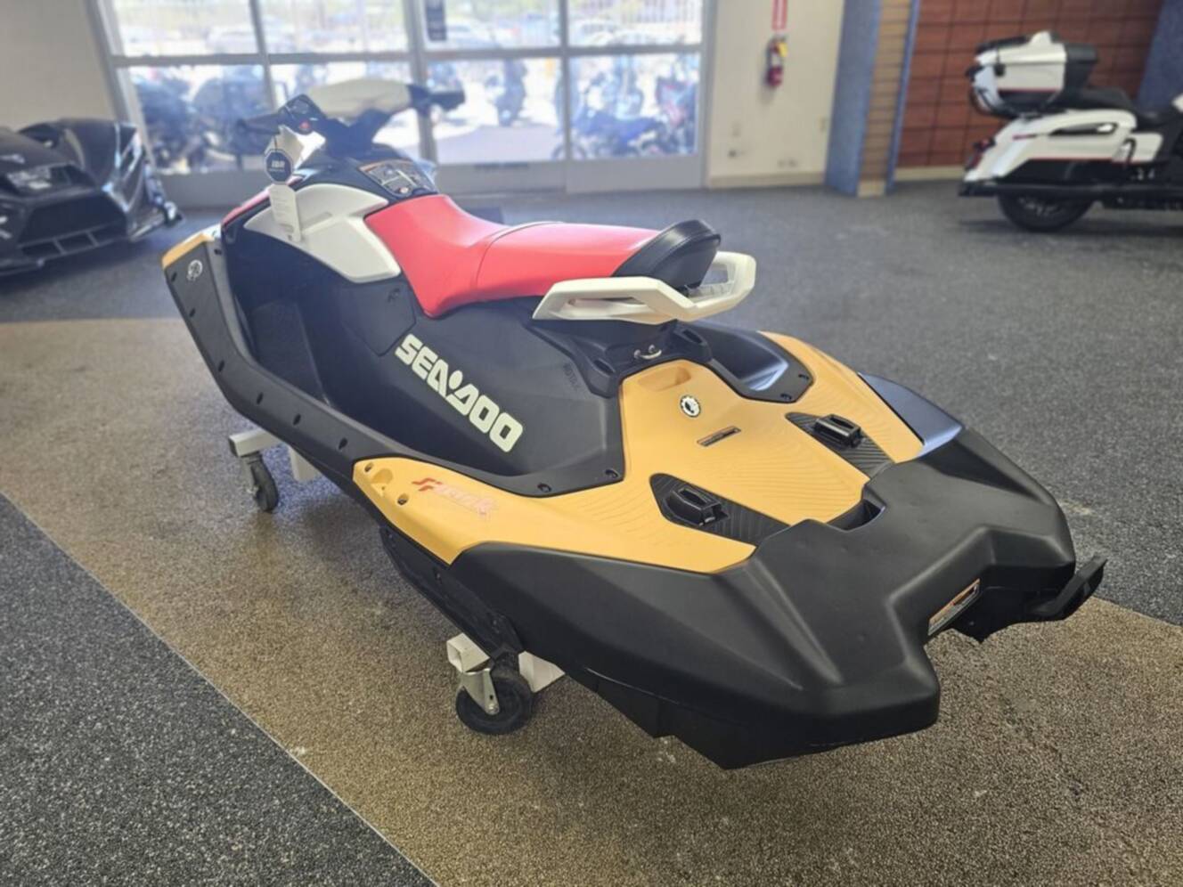 A photo of this 2026 Sea-Doo Spark For 3 Rotax 900 ACE - 90 CONV With IBR