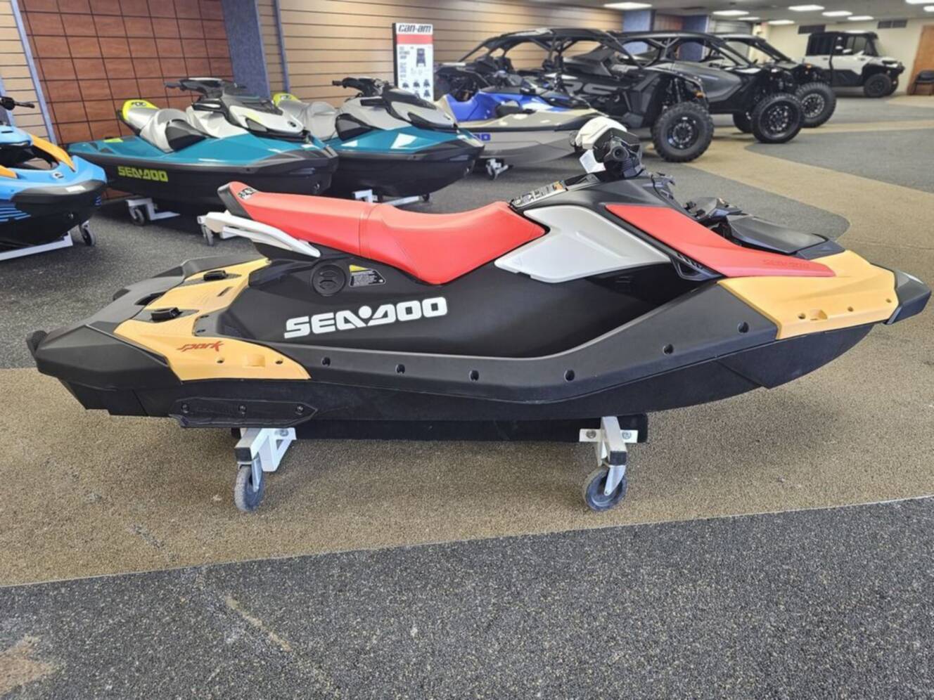 A photo of this 2026 Sea-Doo Spark For 3 Rotax 900 ACE - 90 CONV With IBR