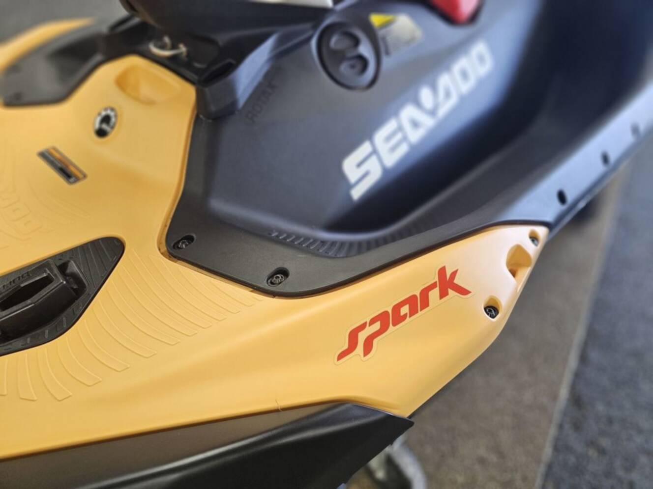 A photo of this 2026 Sea-Doo Spark For 3 Rotax 900 ACE - 90 CONV With IBR