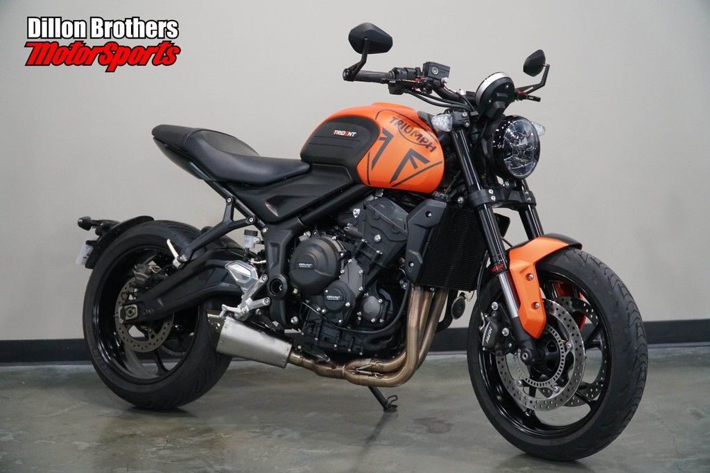 2023 Triumph Trident 660 Matte Baja Orange / Matte Storm Grey 660 in Omaha, NE