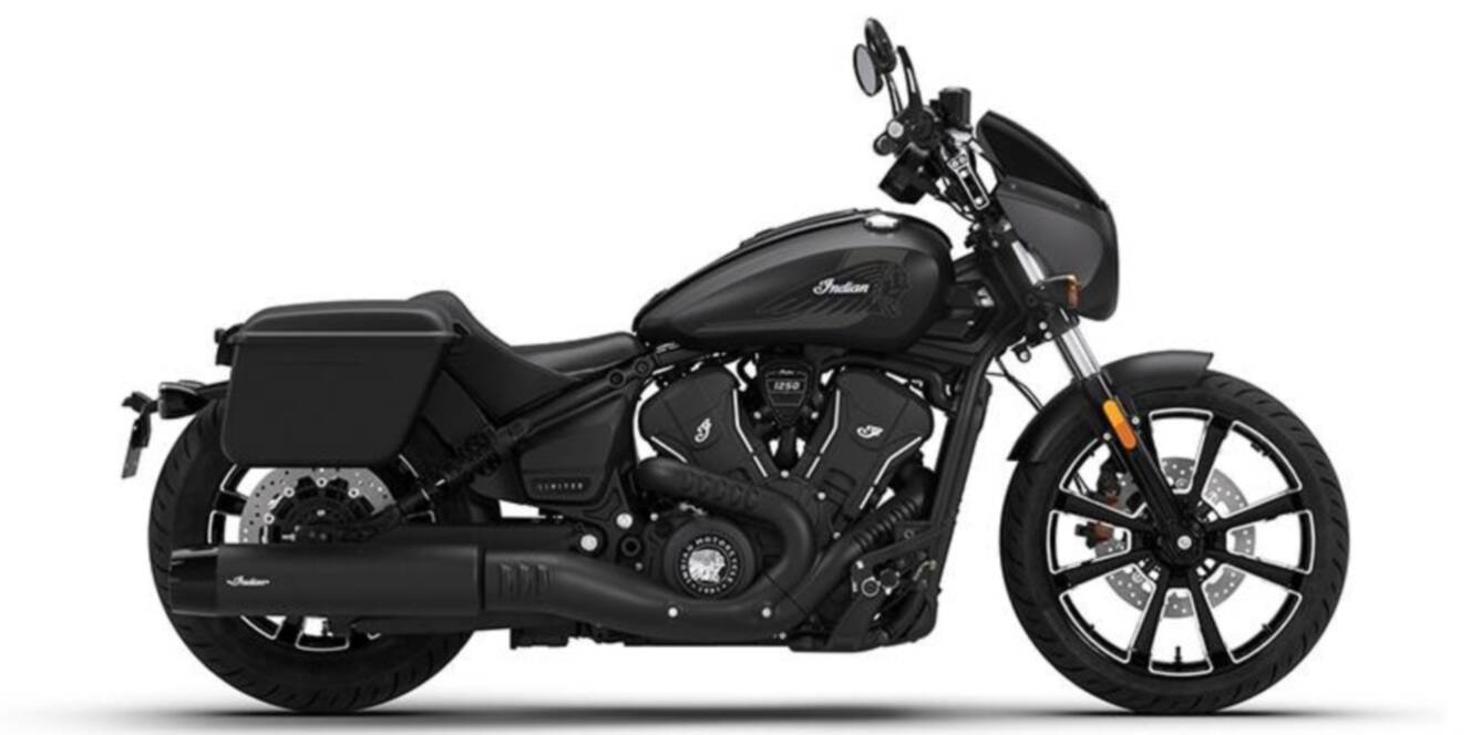 A photo of this 2026 Indian SPORT SCOUT RT, ONYX BLACK SMOKE, 49ST