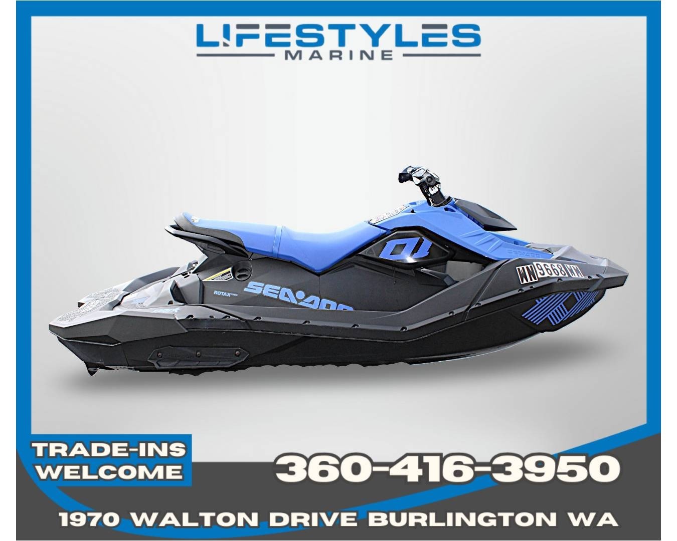 2023 Sea-Doo Spark Trixx 3 up iBR in burlington WA