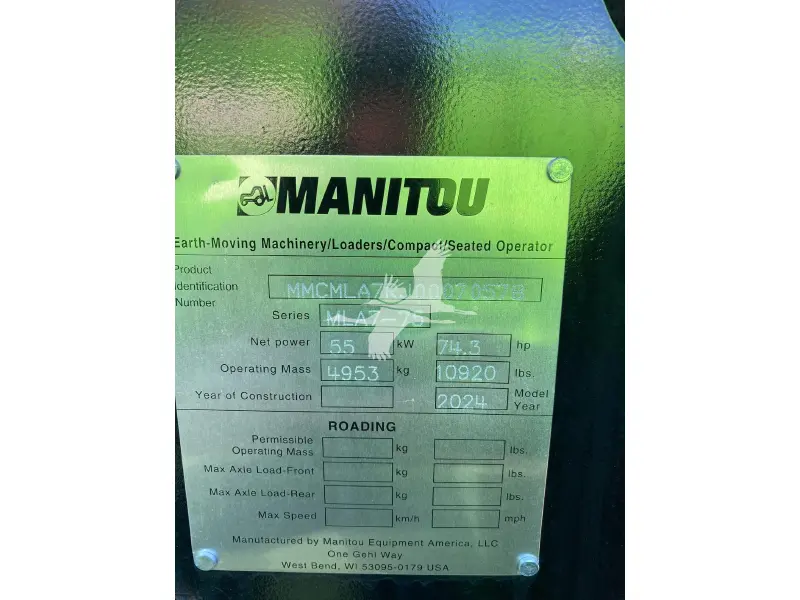 2023 MANITOU MLA7-75 H-Z