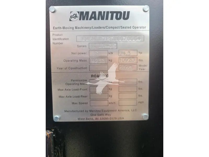 2023 MANITOU MLA7-75 H-Z