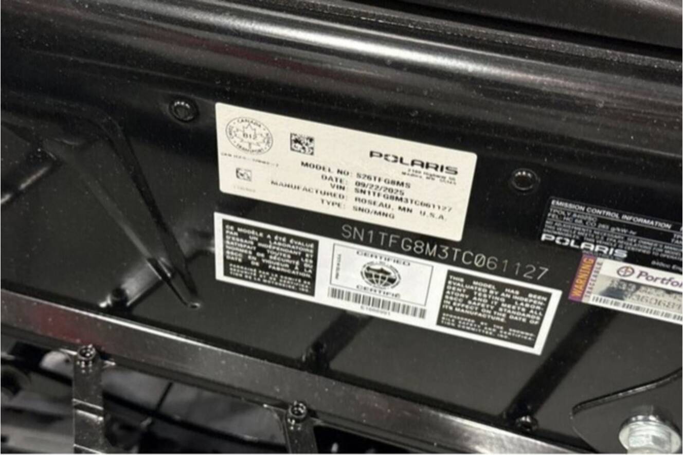 A photo of this 2026 Polaris® SNO-26 BOOST RMK KHAOS 155 Patriot Boost