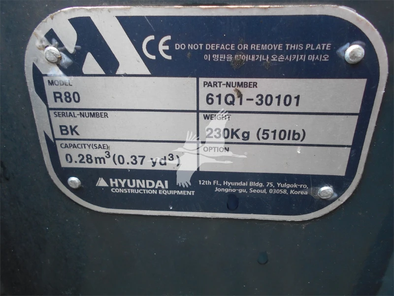 2018 HYUNDAI R80