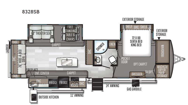 2021 Forest River Rv Rockwood Signature Ultra Lite 8328SB in chatsworth GA