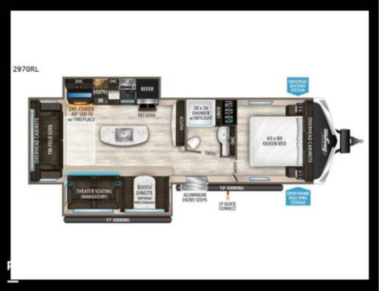 A photo of this 2022 Grand Design Imagine 2970RL