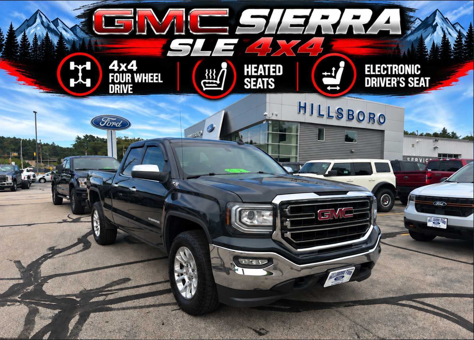 2019 GMC Double Cab Standard Box 4-Wheel Drive SLE in Hillsboro, NH