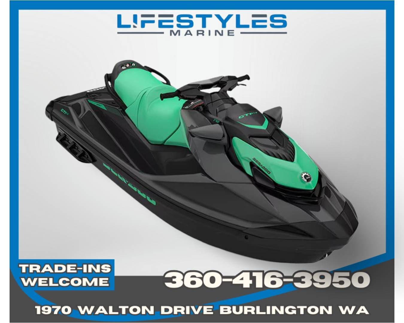 2026 Sea-Doo GTI SE 170 + Tech Package, Audio, iDF, iBR SE 170 TECH PACKAGE WITH AUDIO IDF AND IBR in burlington WA