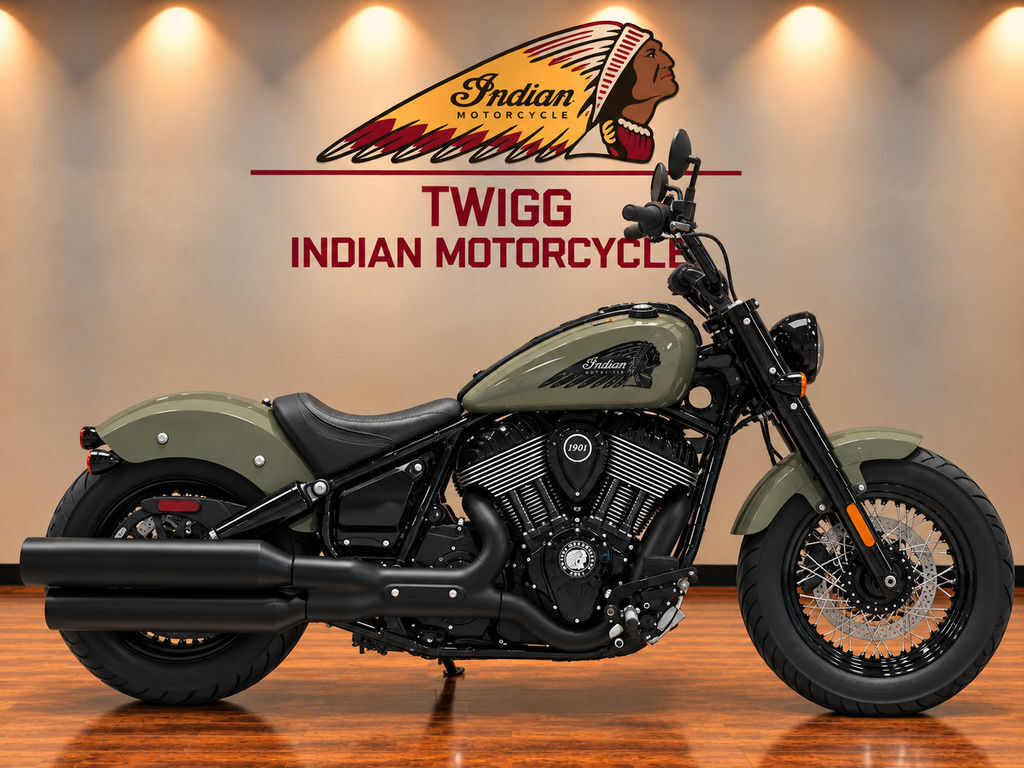 2026 Indian Motorcycle® Chief® Bobber Dark Horse® Moss Green DARK HORSE in Hagerstown, MD
