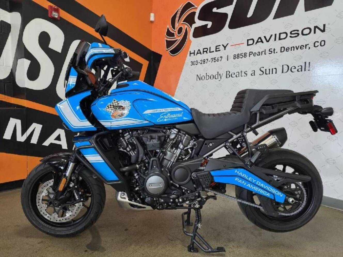 A photo of this 2024 Harley-Davidson® RA1250S - Pan America 1250 Special SHD Custom