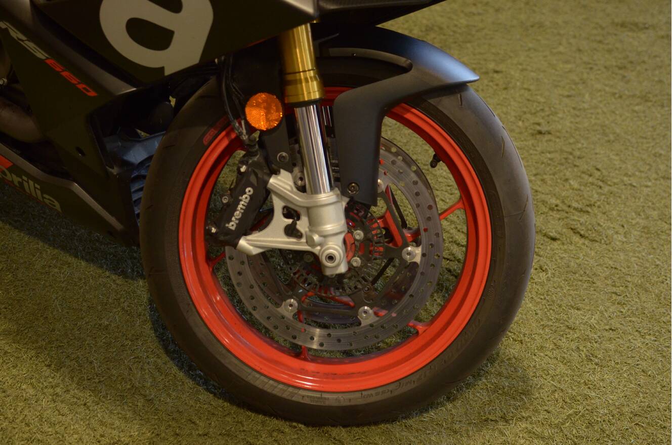A photo of this 2022 Aprilia RS 660