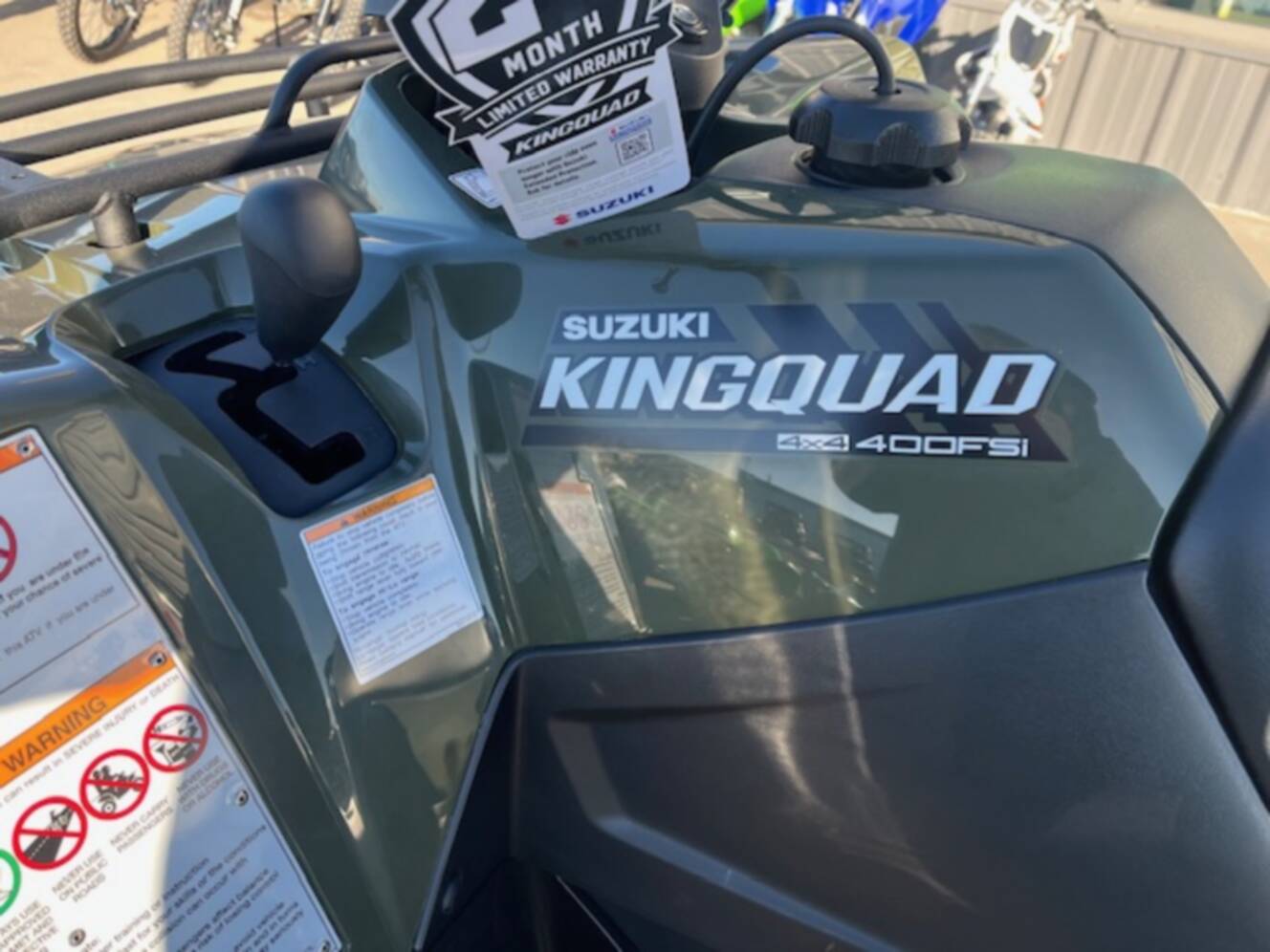 A photo of this 2025 Suzuki KingQuad 400 FSi