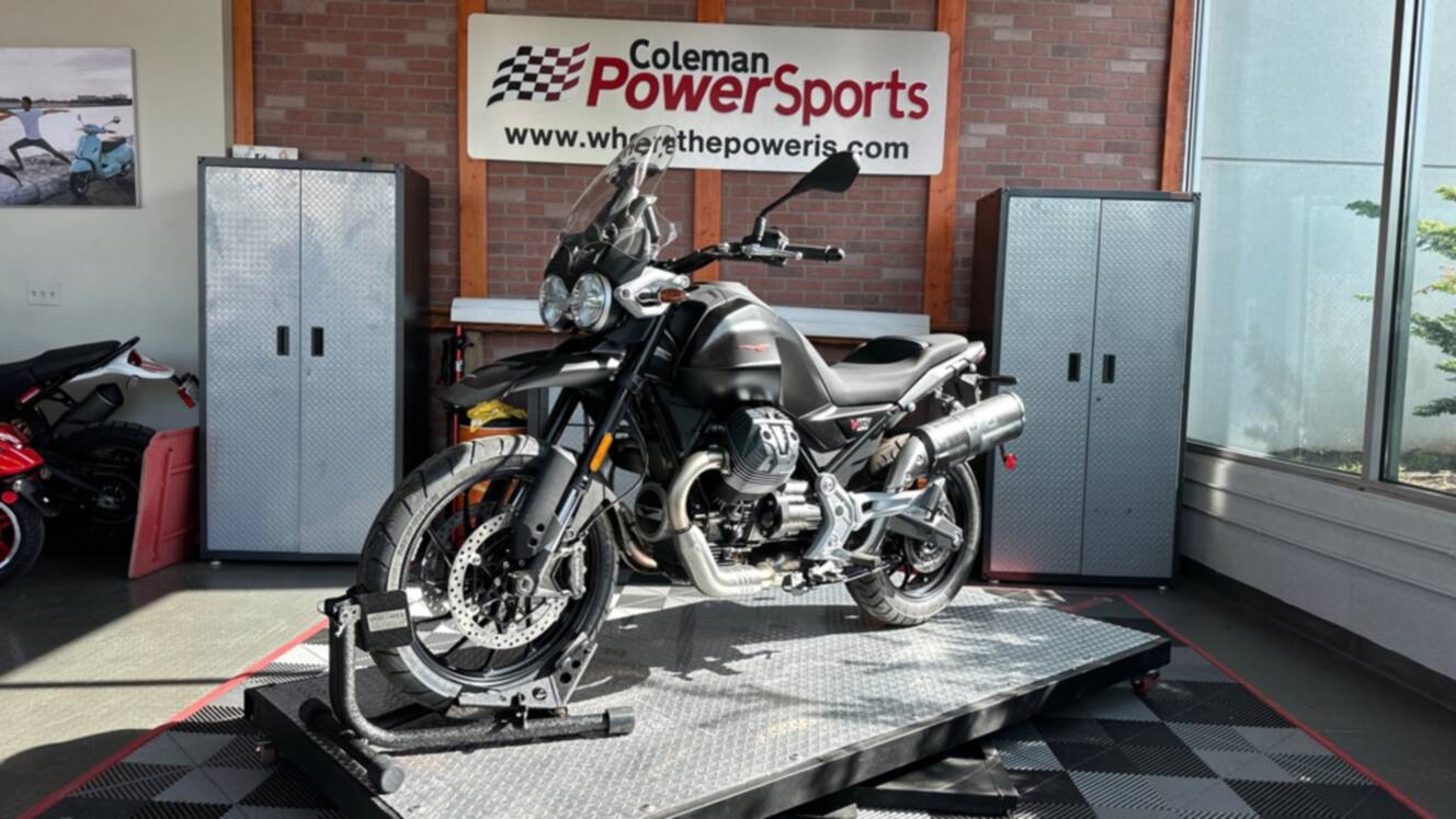 A photo of this 2025 Moto Guzzi V85 Strada